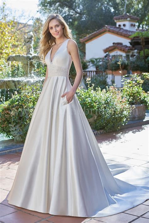 are satin wedding dresses cheap